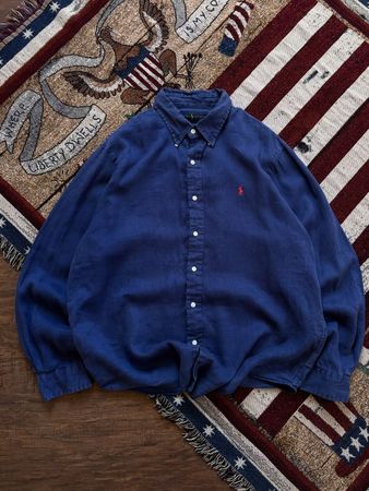 Chemises en coton Ralph Lauren authentiques