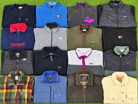 jaquetas de fleece da marca vintage mix