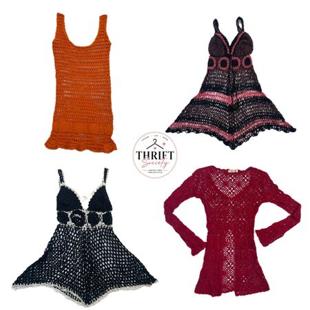 Boho Crochet Slip Dress & Cardigan Bundle ( TS-079 )