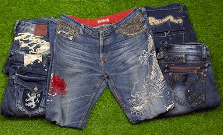 Japanese Emroided jeans pant