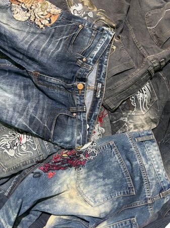 Embroidery japenas jeans 50pcs
