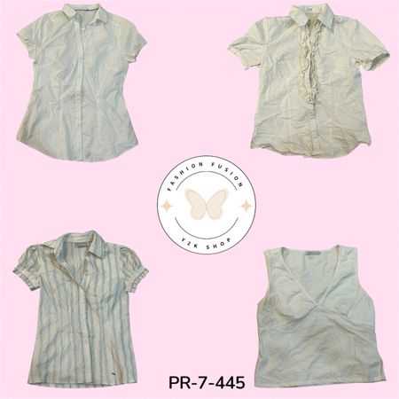 Women's Cotton Button-Up Blouse – Timeless Casual Style (PR-7-445)