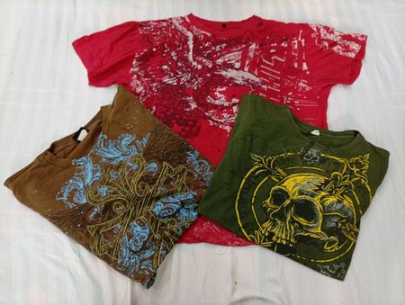 CR12218 Vintage Skull T-Shirts