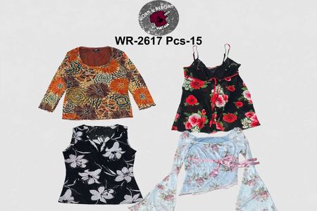 Y2k tops florais WR-2617