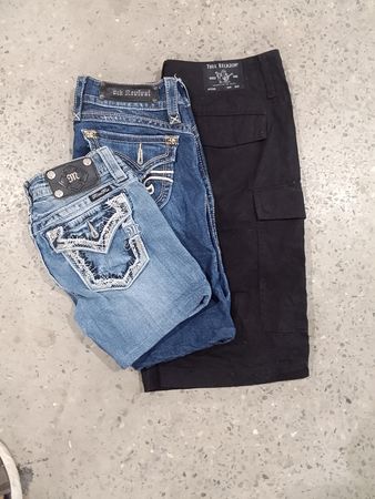 Miss Me Rock Revival True Religion Short
