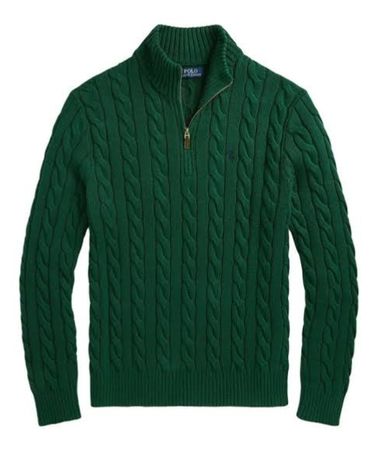 Polo 1/4 Zip et Cable knwite