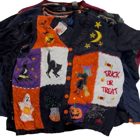 Vintage Halloween Strickwaren
