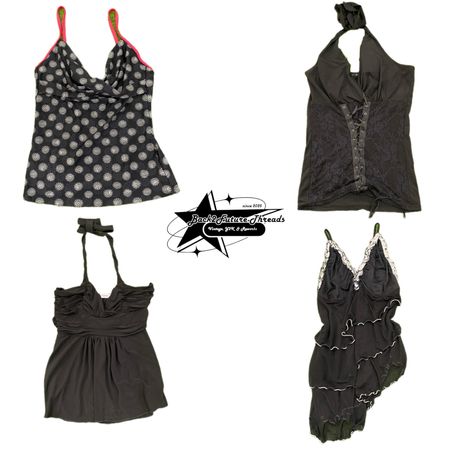 Y2k Gotic Vibe Girl Top B2F-104