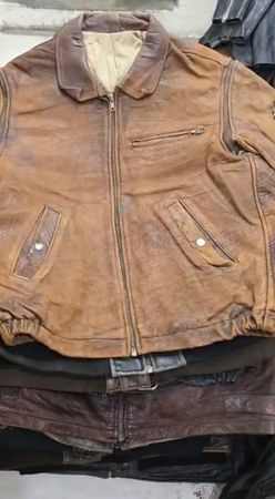 Vêtements en cuir vintage pour hommes