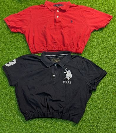 7790 - US Polo Upcycled Crop Tee