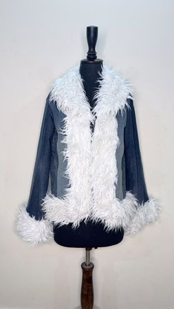 UPCYCLED SHORT AFGHAN COAT
