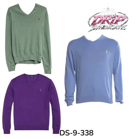 Classic Ralph Lauren Polo Sweater Timeless Preppy Style (DS-9-338)
