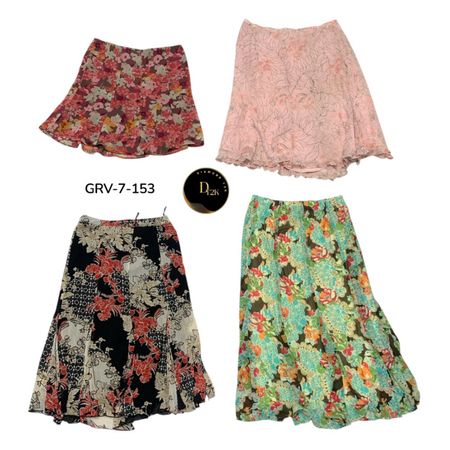 Women’s Poly Skirt – Premium Comfortable Fit Y2K Vintage Style Skirt. (GRV-7-153)