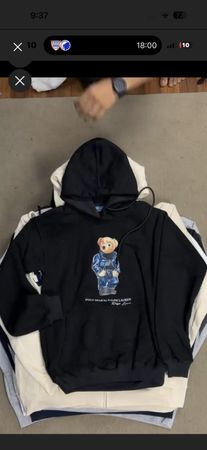 Sudadera con capucha de oso ralph lauren [ZK] seleccionada à la main