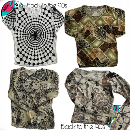 Y2k chaos printed tops-041