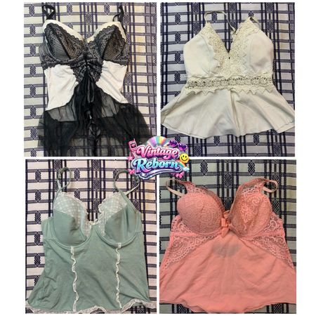 Y2K Vintage Lace & Lingerie Cami Bundle | VR-375
