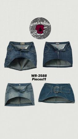 Y2k denim skirts WR-2588