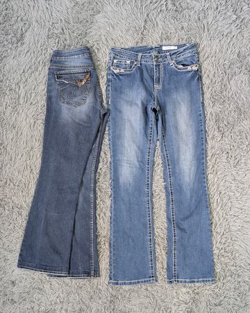 **Y2K Wide Leg Flare Jeans Mixed Sizes