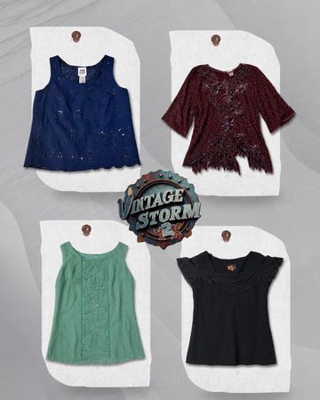 Y2K Beaded Tops