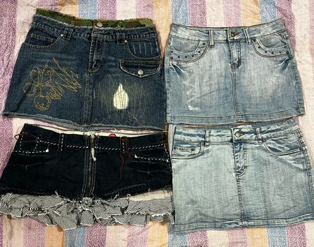 Jeans, many skirt