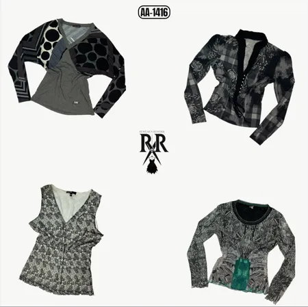 Y2K Gothic Mash Mix Tops (AA-1416)