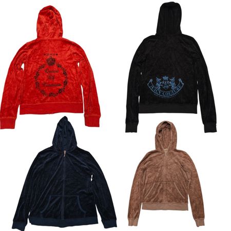 Juicy Couture Velour Zip-Up Jackets