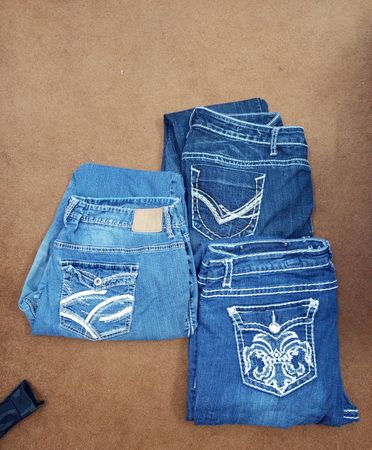 Y2K Back Embroidery Jeans