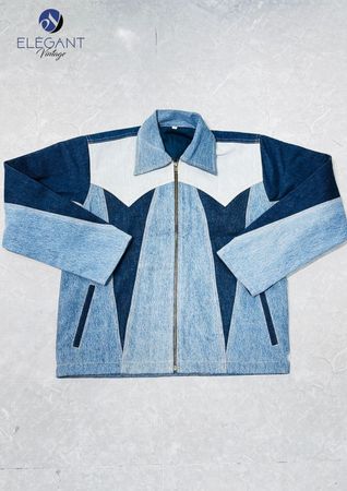 Upcycled Levis Zip Up Denim Jackets - EVR0515