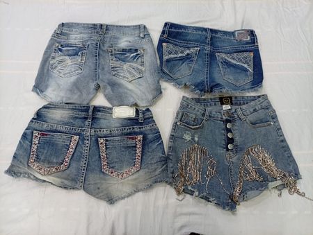 CR10486 Y2K Mini Denim Shorts