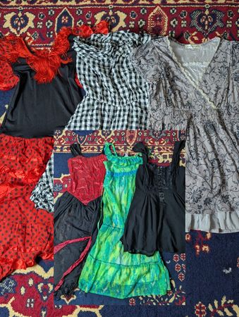 Vestido Y2K, regata, blusas