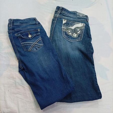 CR11372 Y2K Flare Jeans