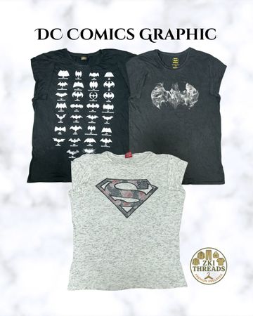 Y2K DC Comics Printed T-Shirts (ZKI-148)