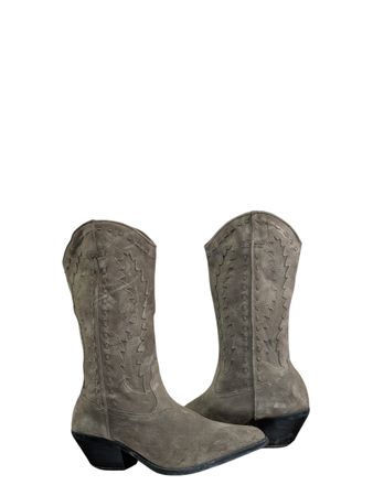 Op vintage 291 Bottes de cowboy brodées