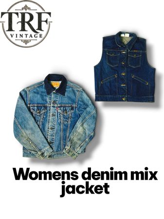 #209 womens denim jacket mix brand