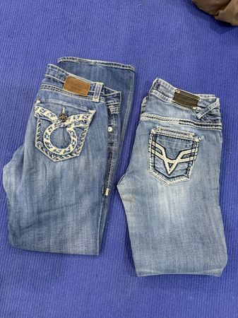 Y2k embroidery bootcut jeans ID1