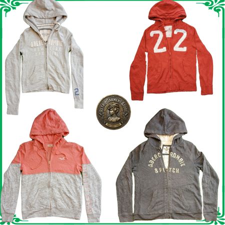 Hollister Vintage Hollister Hoodies Retro-Stil Ästhetik Weich Gemütlich Fleece Bundle A11