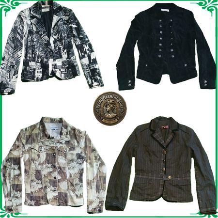 Y2K Ladies Fashion Coat Collection Vintage Retro Style French Brands Mix A13