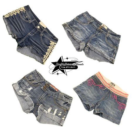 Y2k NYC IT GIRL DENIM SHORT B2F-101