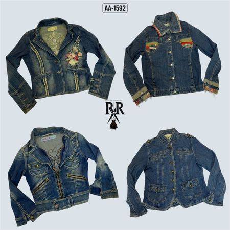 Y2k Fitted Denim Jackets (AA-1592)