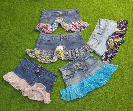 7952 - Gonne Mini in Denim Riciclato
