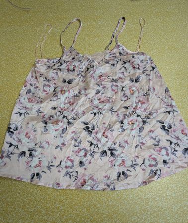 TH457 Y2K Printed Slip Top | Vintage 90s 2000s Cami Top