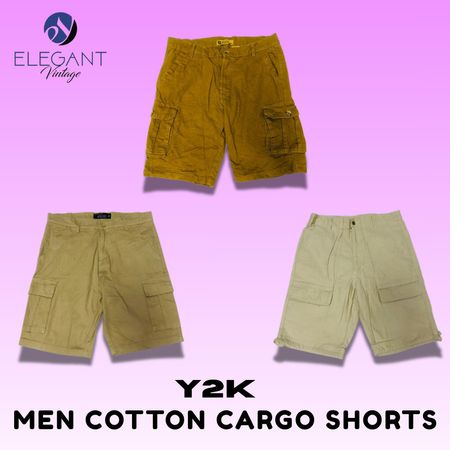Y2K Men Cotton Cargo Shorts - EV1463