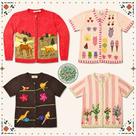 Ensemble de pulls vintage à mailles épaisses: 10 pièces (S2)