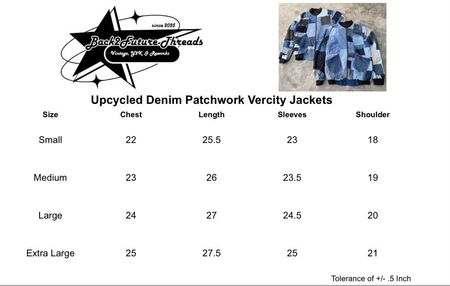 Upcycled Denim Patchwork Vercity Jacket