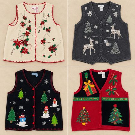 Ensemble de débardeurs sans manches Y2k Cozy Christmas