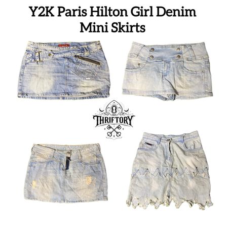 Y2K Paris Hilton Denim Mini Skirt TY-096