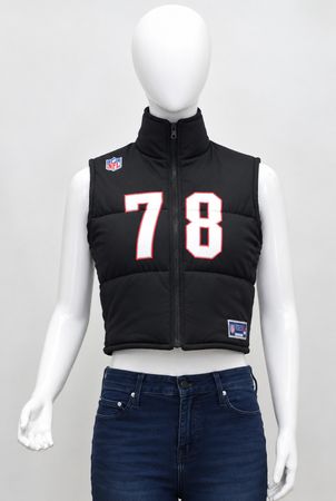 CR2200 UPCYCLED JERSEY PUFFER CROP VEST