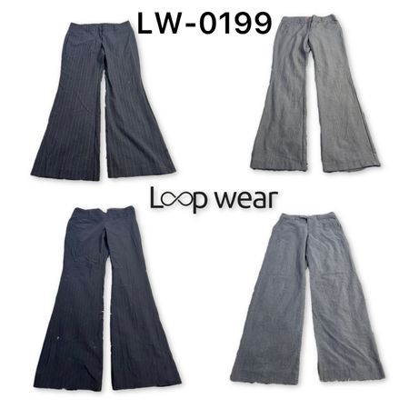 Y2K Low Rise Office Flare Pants