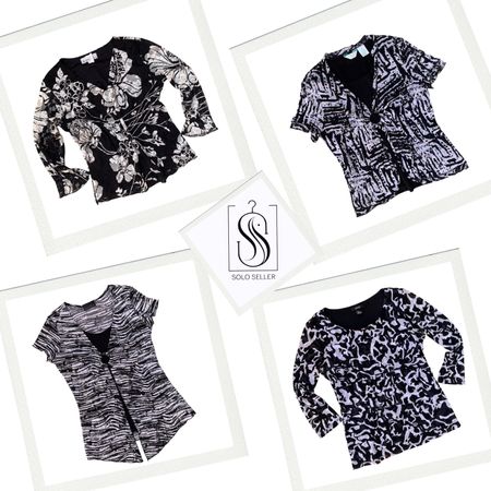 Y2K White & Black Mix Tops