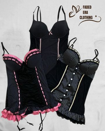 Y2K Corset Bustier Top